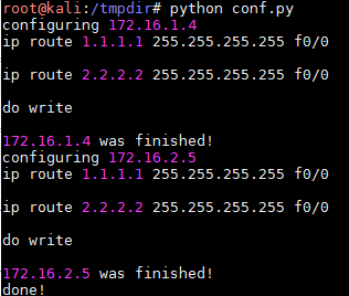 Python 通过telnet 配置思科网络设备